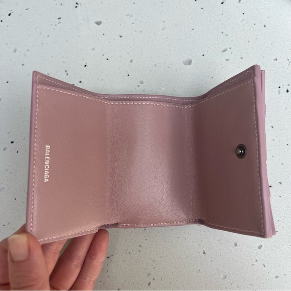 Balenciaga hourglass trifold mini wallet - Picture 4 of 7